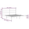 vidaXL Sengeramme svart heltre furu 200x200 cm