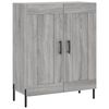 vidaXL Highboard gr&aring; sonoma 69,5x34x180 cm konstruert tre