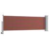 vidaXL Uttrekkbar sidemarkise 80x300 cm brun
