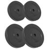 vidaXL Vektskiver 4 stk 30 kg sement