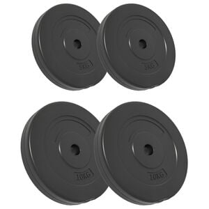 vidaXL Vektskiver 4 stk 30 kg sement
