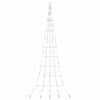 vidaXL LED Juletre med Bakkepler Flerfarget 511 cm Metall