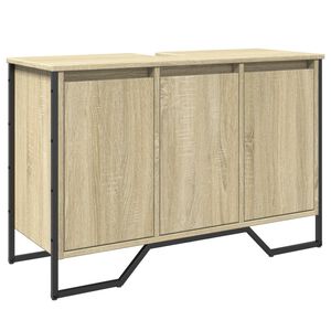 vidaXL Servantskap sonoma eik 91x35x60 cm konstruert tre