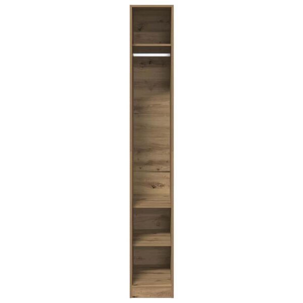vidaXL Garderobe artisan eik 30x50x200 cm konstruert tre