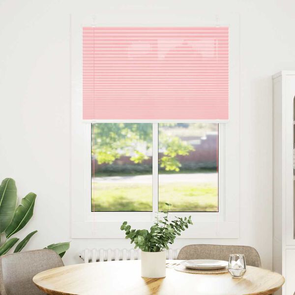 vidaXL pliss&eacute;gardin Rosa 95x100 cm Stoff Bredde 94,4 cm Polyester
