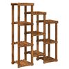 vidaXL Planteholder Naturlig 85 x 30 x 114,5 cm Solid akasietre