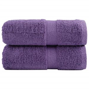vidaXL Premium vaskeh&aring;ndkl&aelig;r SOLUND 2 stk lilla 30x30 cm 600 gsm