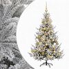 vidaXL Kunstig juletre med julekuler 120 cm 150 LED-lys Varmhvit