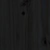 vidaXL Dagseng svart 80x200 cm heltre furu