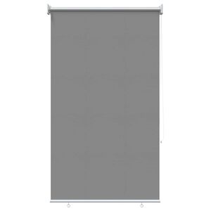 vidaXL Rullegardin UV-beskyttelse Lysegr&aring; 80 x 140 cm Polyester