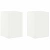vidaXL Planteholder 2 pcs Hvit 40 x 40 x 60 cm St&aring;l