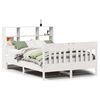 vidaXL Sengeramme uten madrass hvit 120x190 cm heltre furu