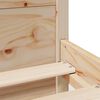 vidaXL Sengeramme med hodegavl 120x190 cm heltre furu