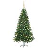 vidaXL Forh&aring;ndsbelyst kunstig juletre med kulesett 180 cm gr&oslash;nn