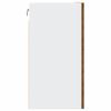 vidaXL Hengende skap "Lyon" gammelt tre 80x31x60 cm konstruert tre