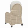vidaXL Reclinerstol Beige 56 x 66 x 95cm polyrotting