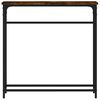 vidaXL Konsollbord r&oslash;kt eik 75x19,5x75 cm konstruert tre