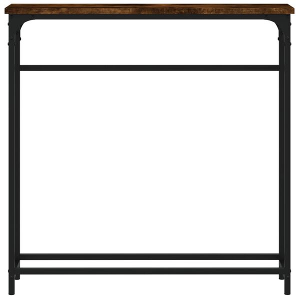 vidaXL Konsollbord r&oslash;kt eik 75x19,5x75 cm konstruert tre