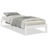 vidaXL Ekstra lang sengeramme uten madrass hvit 80x220 cm heltre furu