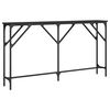 vidaXL Konsollbord svart 140x23x75 cm konstruert tre
