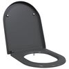 vidaXL Toalettsete Antrasitt 49 x 36 x 4 cm Duroplast