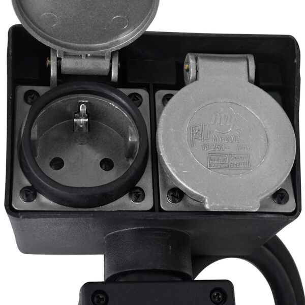 vidaXL Stikkontakt for hage med jordspyd 2 stk