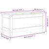 vidaXL Hageplantekasse 82,5x40x39 cm heltre furu