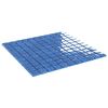 vidaXL Mosaikkflis 11 pcs Bl&aring; 50 x 50 cm Glass