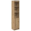 vidaXL Highboard artisan eik 37,5x35x180 cm konstruert tre