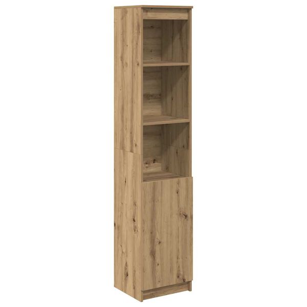 vidaXL Highboard artisan eik 37,5x35x180 cm konstruert tre