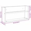 vidaXL Magasinreol 2 pcs Artisan Eik 60 x 12 x 30 cm Konstruert tre