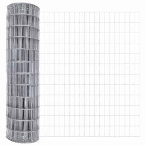 vidaXL Euro gjerde 1,5 x 10 m PVC-belagt jern