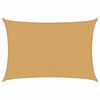 vidaXL Solseil 160 g/m&sup2; rektangul&aelig;r sand 3,5x5 m HDPE