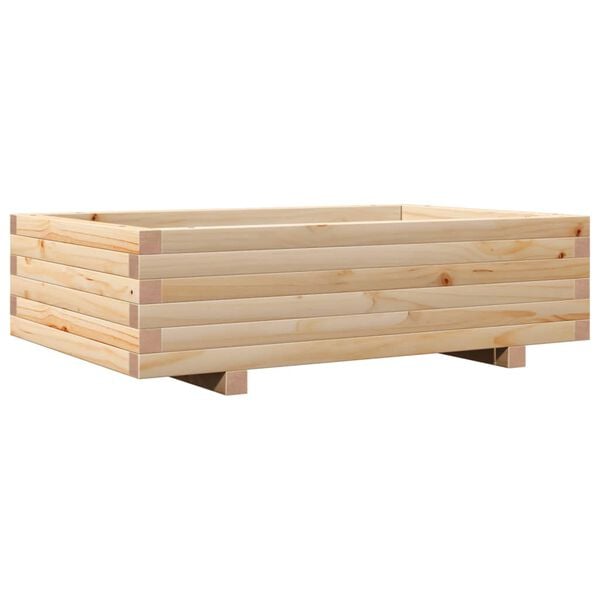 vidaXL Plantekasse 90x60x26,5 cm heltre furu