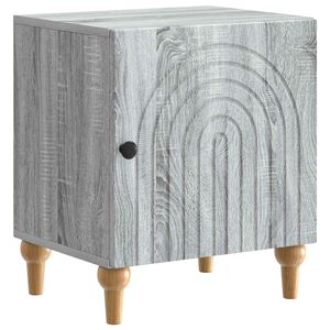 vidaXL Nattbordskap Gr&aring; sonoma 43 x 34,5 x 50 cm Konstruert tre