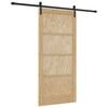 vidaXL Skyved&oslash;r 93 x 202 cm Konstruert tre Naturlig og svart