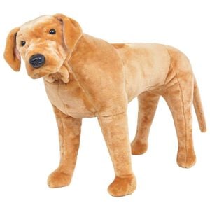 vidaXL St&aring;ende lekehund labrador plysj lysebrun XXL