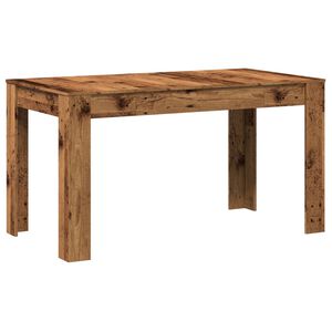 vidaXL Spisebord gammelt tre 140x74,5x76 cm konstruert tre