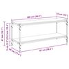vidaXL TV-skap Gamle tre 100x33x41cm Ingeni&oslash;rtre og jern