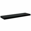 vidaXL Flytende vegghyller 4 stk h&oslash;yglans svart 80x23,5x3,8 cm MDF