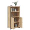 vidaXL Highboard sonoma eik 62x36x121,5 cm konstruert tre