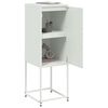 vidaXL Highboard hvit 36x39x107 cm st&aring;l