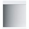 vidaXL Baderomsspeil med hylle BERG hvit 60x12x70 cm heltre