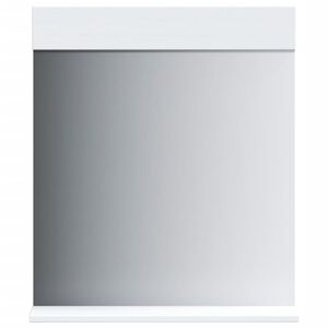 vidaXL Baderomsspeil med hylle BERG hvit 60x12x70 cm heltre