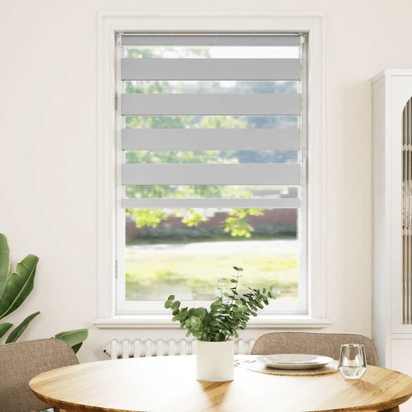 vidaXL Sebragardin lysegr&aring; 75x150 cm stoff bredde 70,9 cm polyester