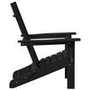 vidaXL Folding Adirondack Stol Svart 74.5 x 80.5 x 90cm HDPE