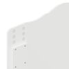vidaXL Hodegavl med hodegjerde Glanset Hvit 75 cm Konstruert tre