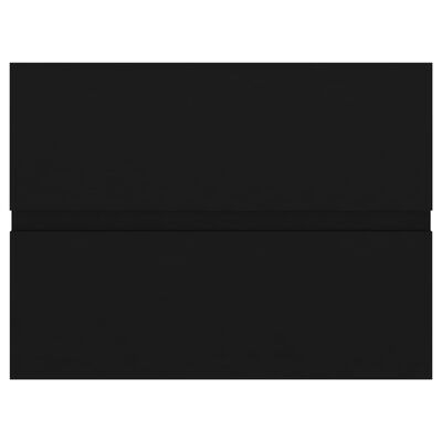 vidaXL Servantskap svart 60x38,5x45 cm sponplate