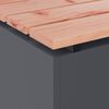vidaXL Hagebenk Antrasitt 100 x 40 x 43 cm St&aring;l