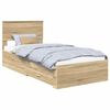 vidaXL Sengestamme med skuff Sonoma eik 90 x 200 cm Konstruert tre